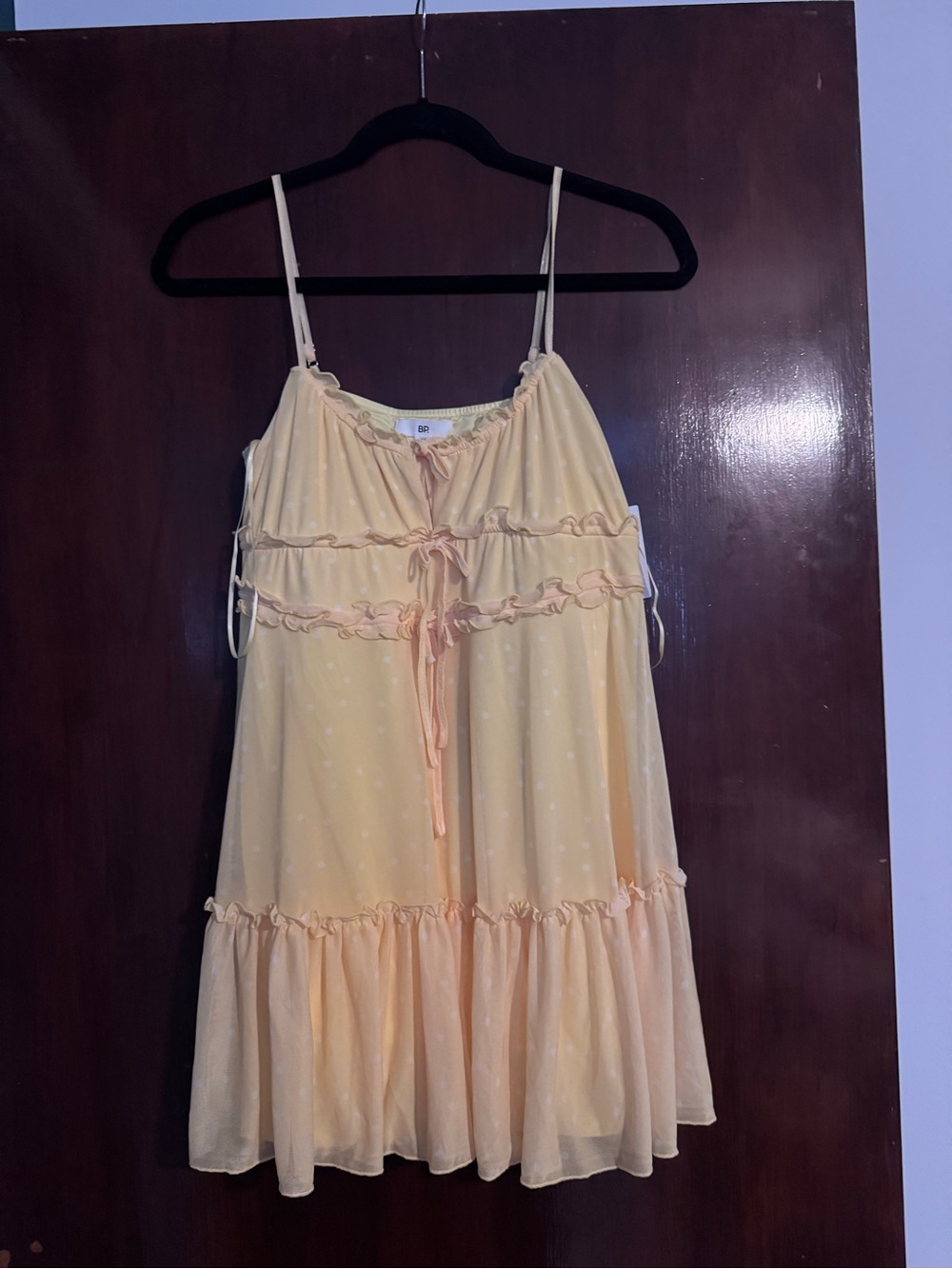 BP Light Yellow Ruffle Sundress